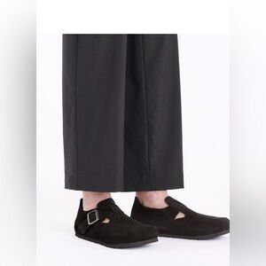 NEW! Birkenstock London Black Suede / leather Buckle shoes size 7-7.5